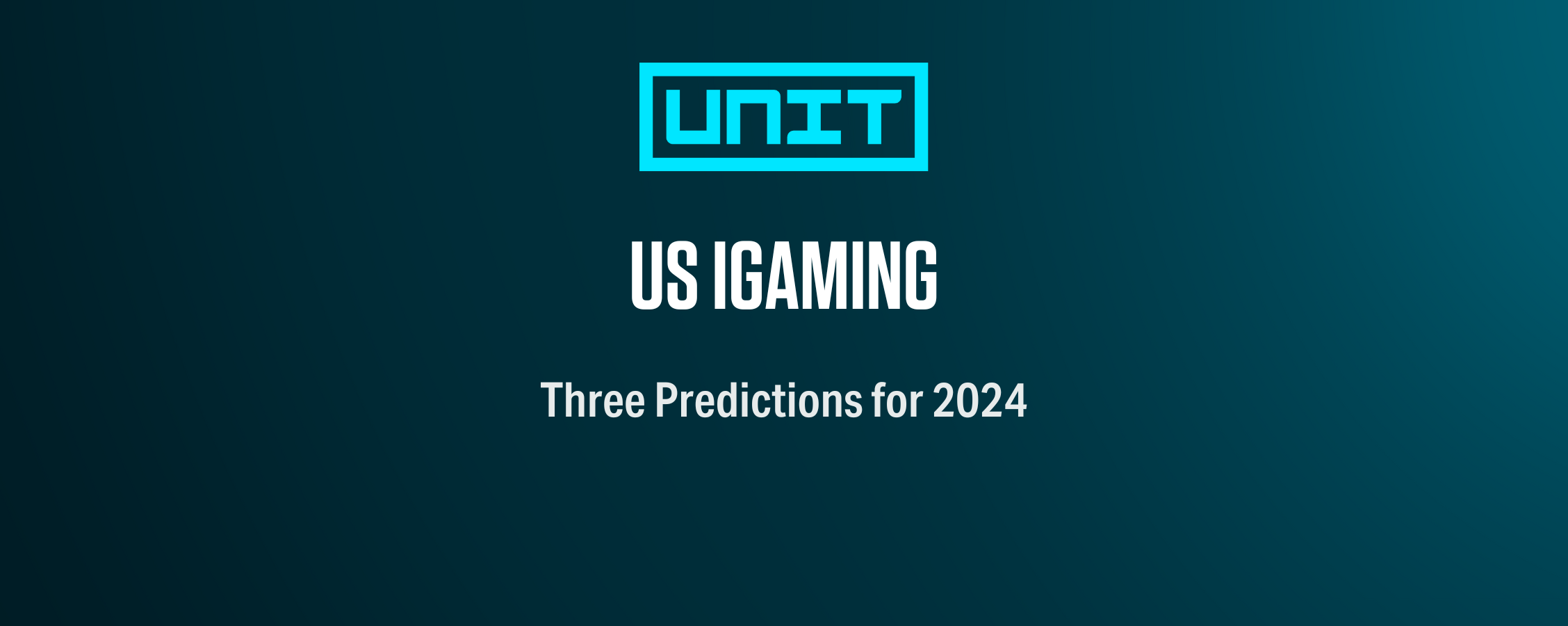 Three Predictions for 2024