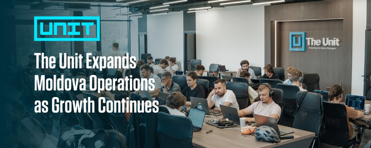 The Unit Expands Moldova Operations as Growth Continues — cover image showing the team working in the Chișinău office.
