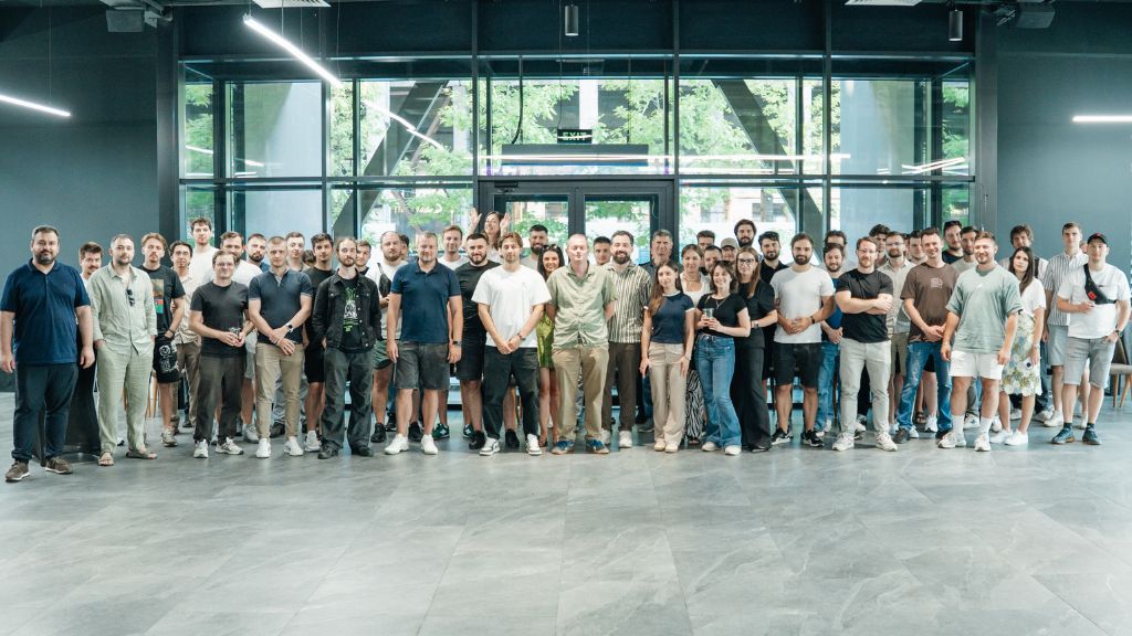 The Unit's Moldova team gathered for a group photo in the new Chișinău office.